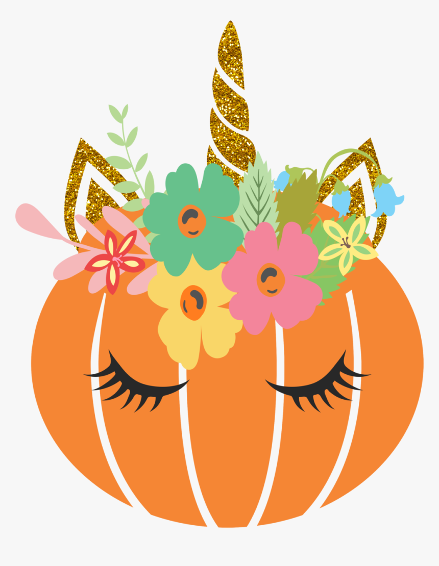 Transparent Unicorn Face Clipart - Unicorn Pumpkin Clip Art, HD Png Download