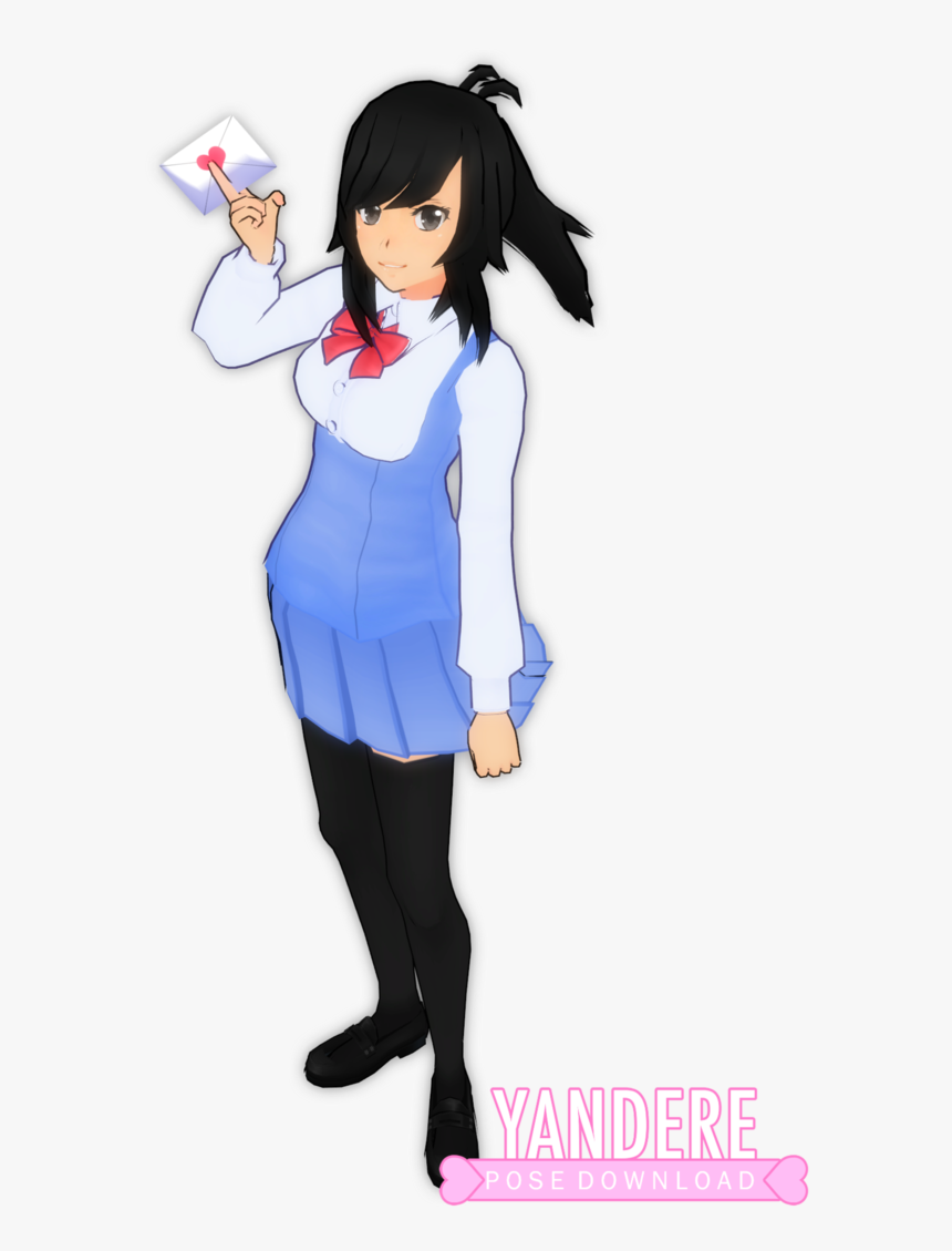Mmd Model Dl Yandere, HD Png Download