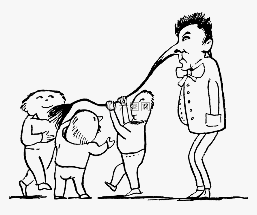 爱德华李尔,素描,酿酒 - Jemanden An Der Nase Herumführen, HD Png Download