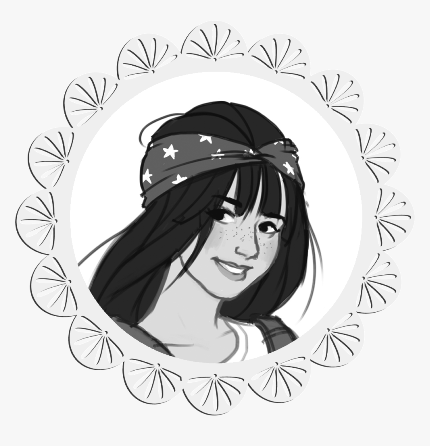 Smart Girl Drawing, HD Png Download