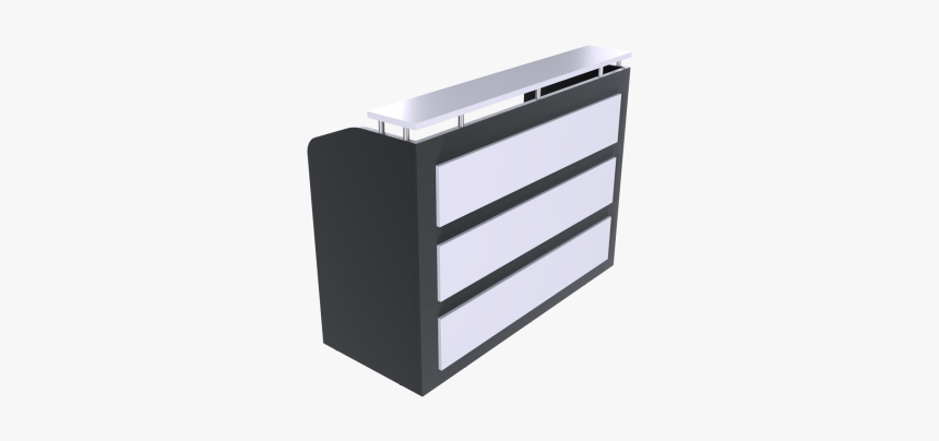 Black & White Reception Desk Brisbane - Ready2go Furniture, HD Png Download