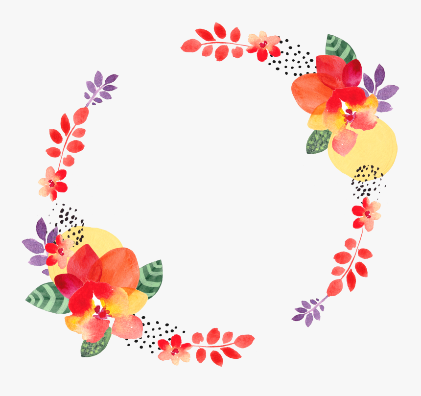 Floral Frame Png, Transparent Png
