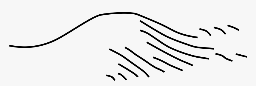 Hill2 Clip Arts - Black And White Hills Clipart, HD Png Download