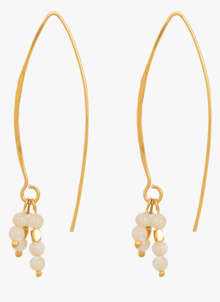 Nous Earrings White - Earrings, HD Png Download