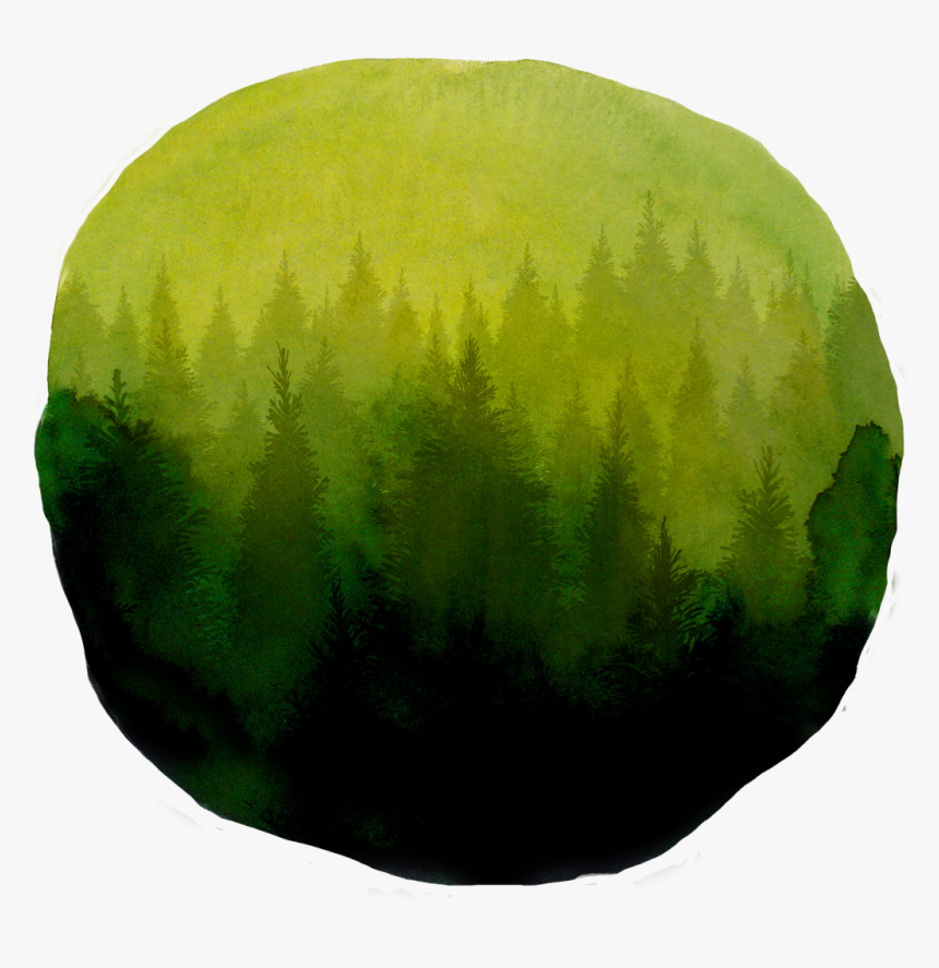 Forest Green Watercolor Png , Png Download - Forest Watercolor Png, Transparent Png