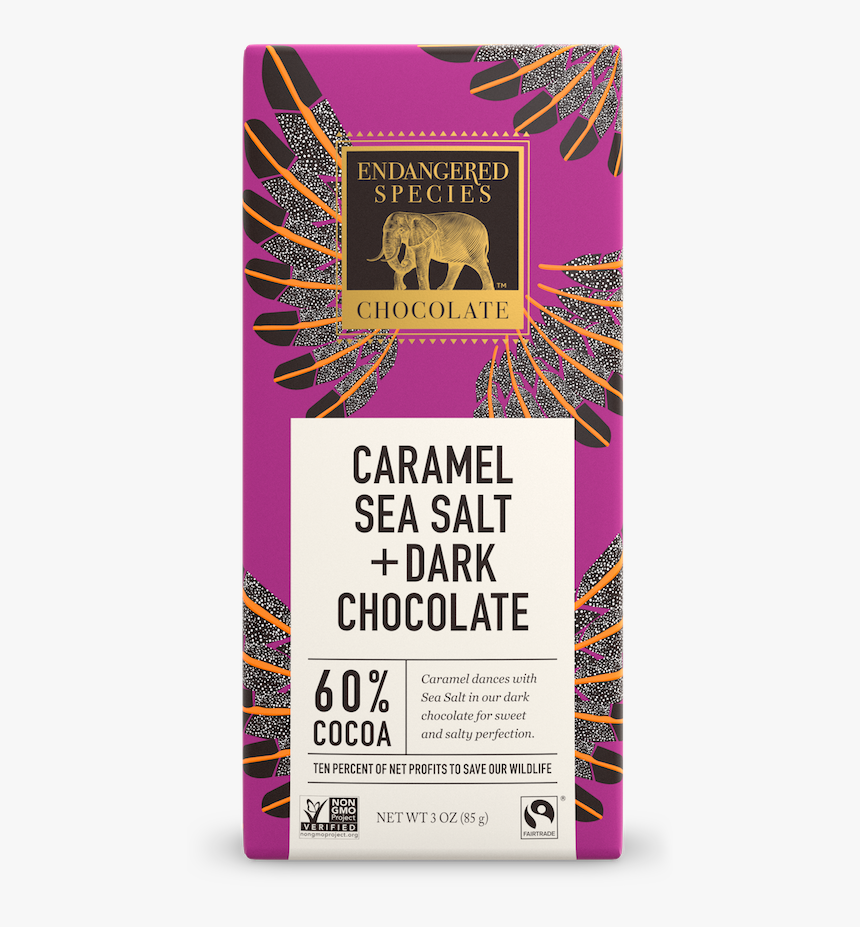 Endangered Species Dark Chocolate With Sea Salt, HD Png Download