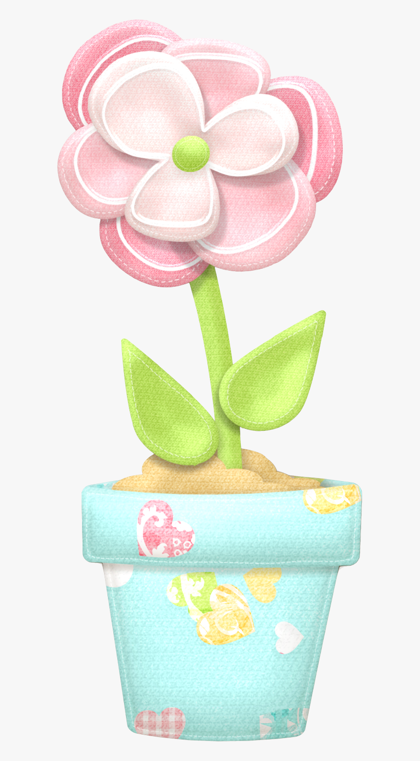 Pastel Colorful Flower Clipart, HD Png Download