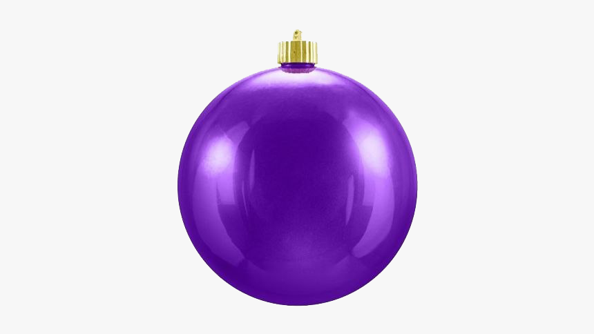 Purple Christmas Ball Png Photo - Christmas Ornament, Transparent Png