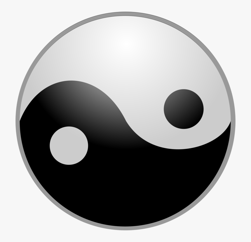 Circle,symbol,black And White, HD Png Download