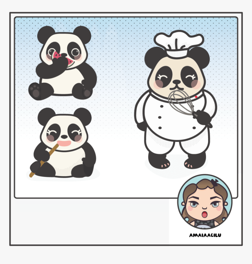 Kawaii Panda - Cartoon, HD Png Download