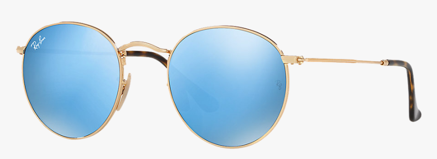 Light Blue Gradient Flash Ray Bans Round, HD Png Download