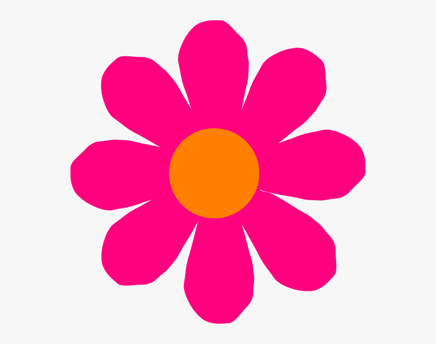 Clipart Pink Flower - Pink Flower Clip Art, HD Png Download