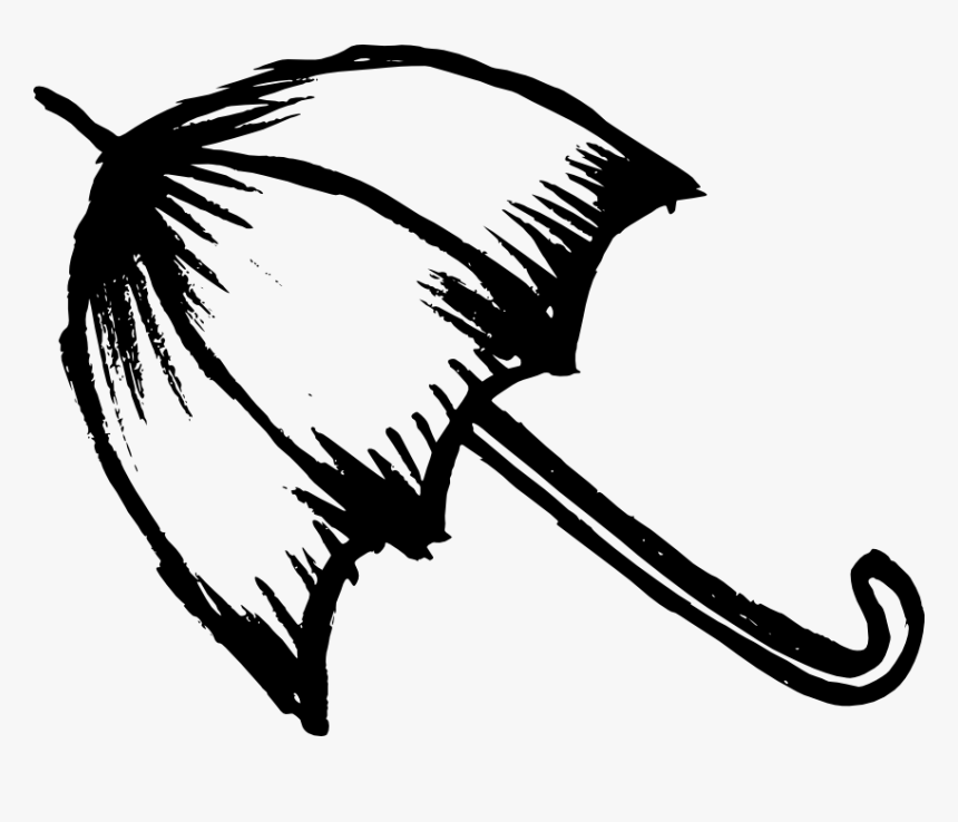 Umbrella Draw Png, Transparent Png