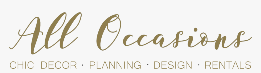 All Occasions Rentals - Calligraphy, HD Png Download