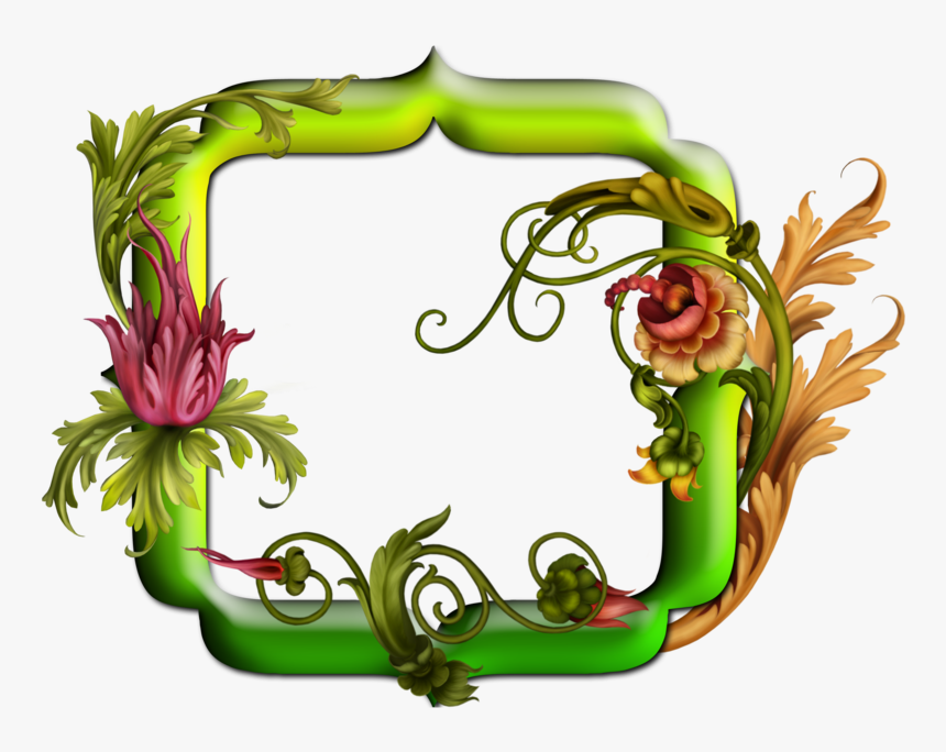 Flower Png Frame - Picture Frame, Transparent Png