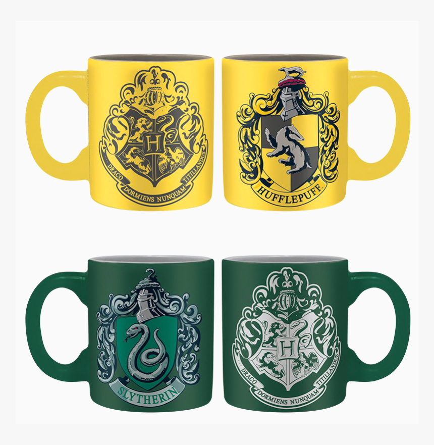 Hogwart S Coffe Shop - Slytherin & Hufflepuff Espresso Cup Set, HD Png Download