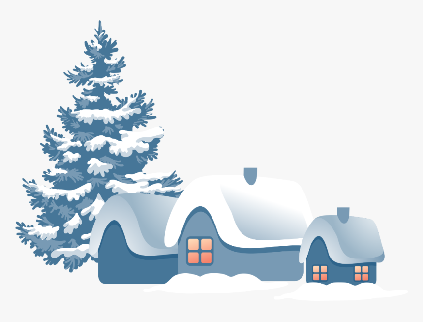 Snow Christmas Tree Png, Transparent Png