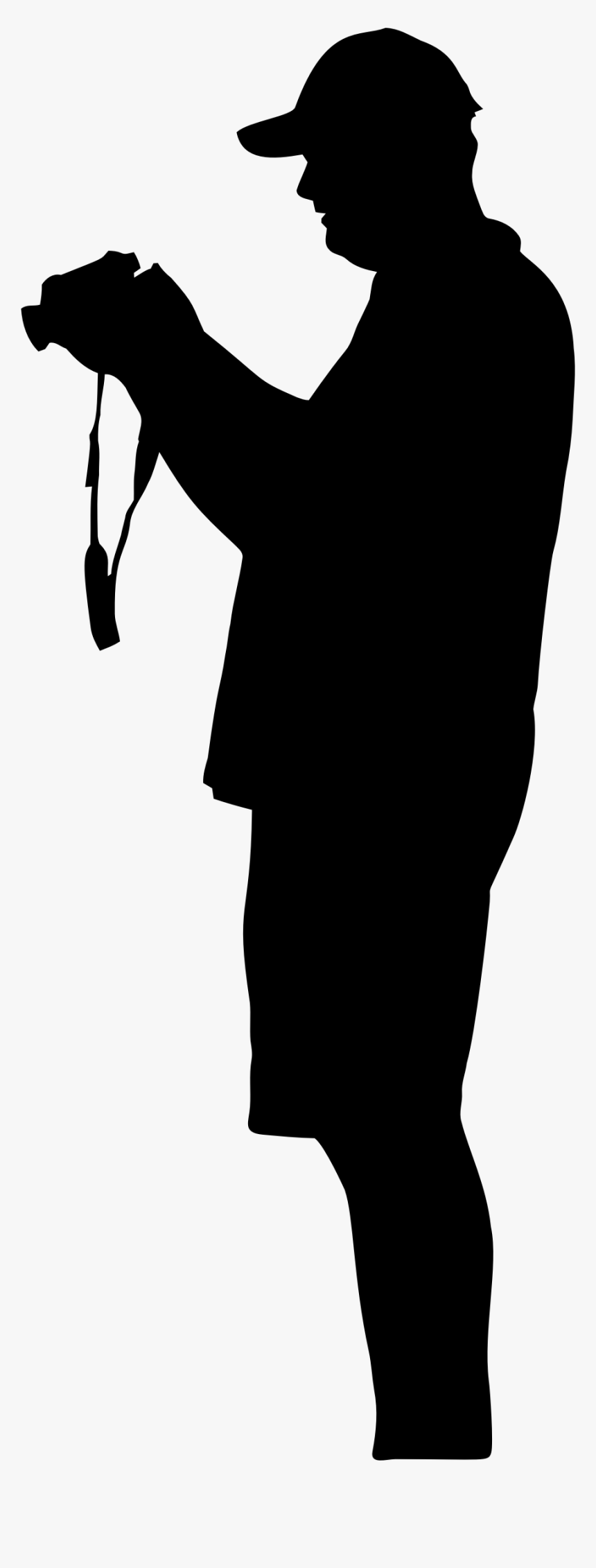 Man With Camera Silhouette Clip Arts - Graduation Girl Silhouette Png, Transparent Png