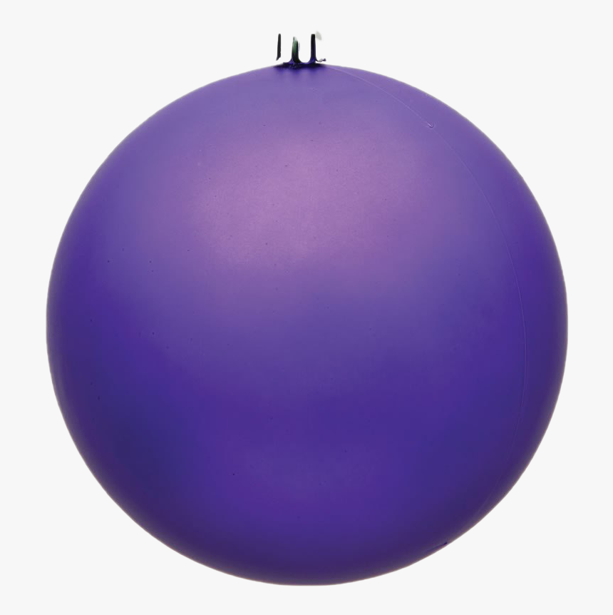 Purple Christmas Ball Png Free Download - Sphere, Transparent Png