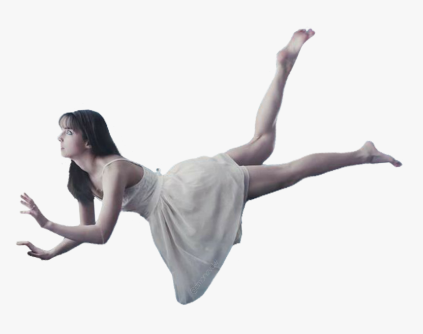 #menina #girl #flutuando - Turn, HD Png Download
