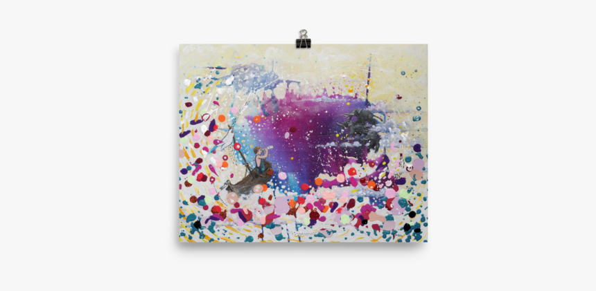 The Day I Called The Sky Elephants Fine Art Print - Painting, HD Png Download