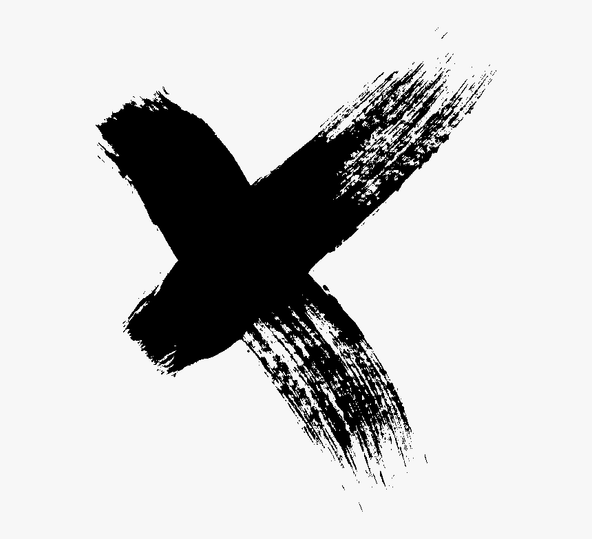 Paint Brush X Png, Transparent Png