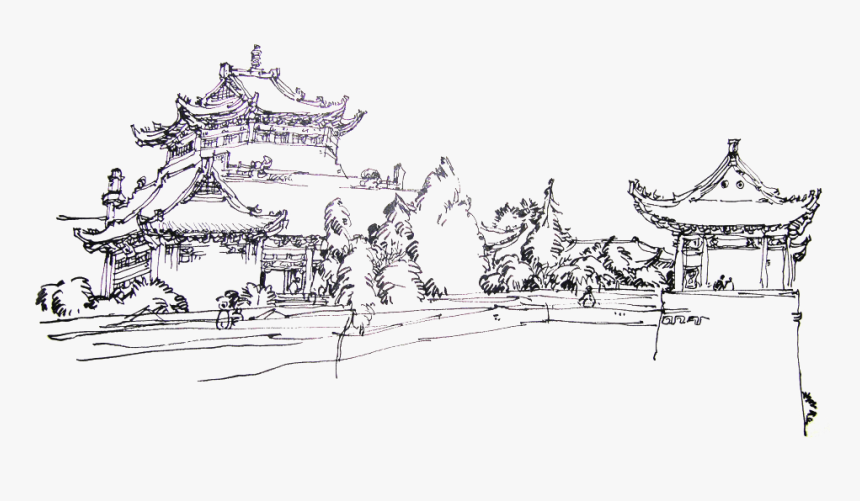 武大 素描, HD Png Download