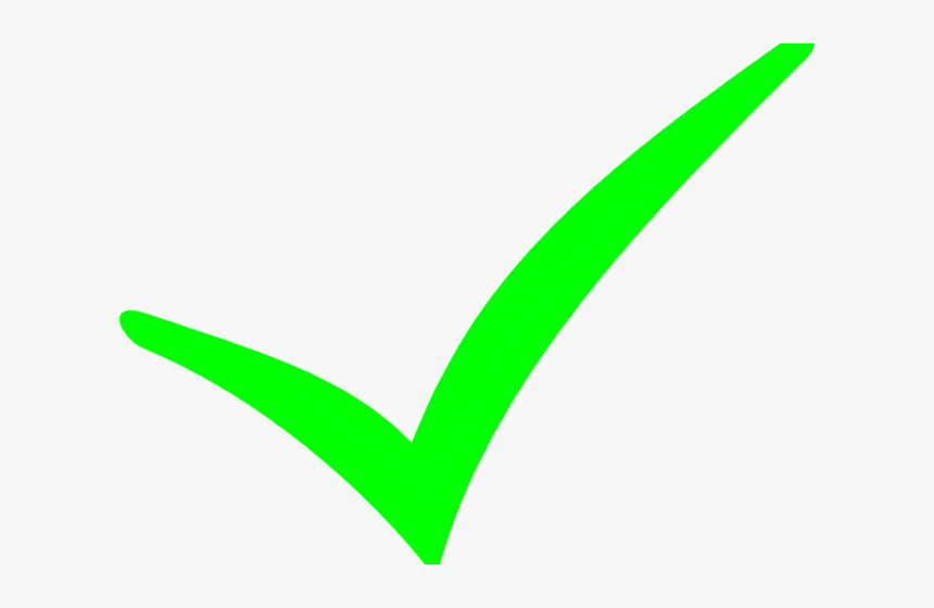 Green Check Of Approval, HD Png Download