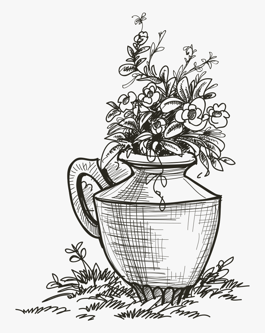 素描 花瓶, HD Png Download