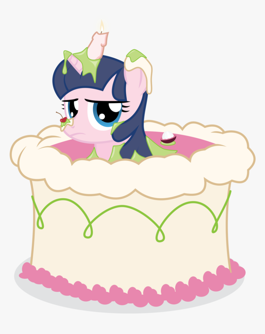 Clipart Black And White Download Desserts Clipart Half - Unicorn Cake Clear Background, HD Png Download