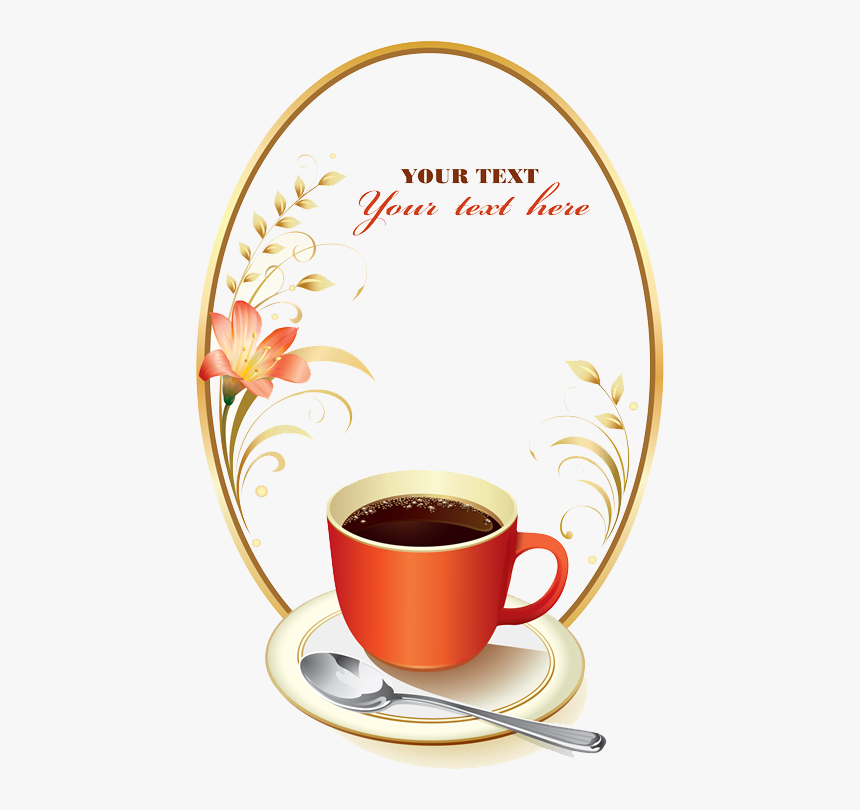 Coffee Espresso European Cuisine Poster Background - Moldura Café Da Manhã, HD Png Download