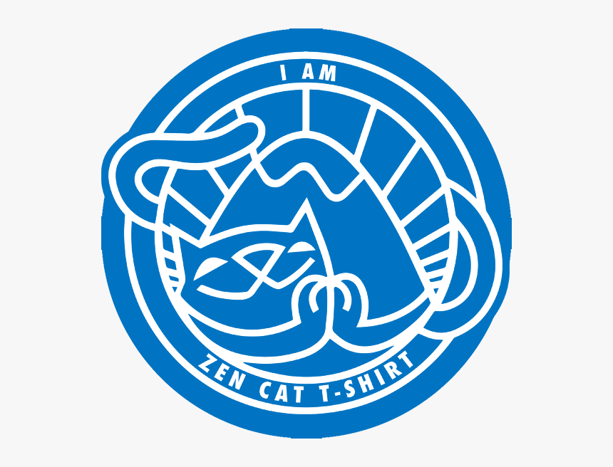 Zen Cat T-shirt Etsy - Emblem, HD Png Download