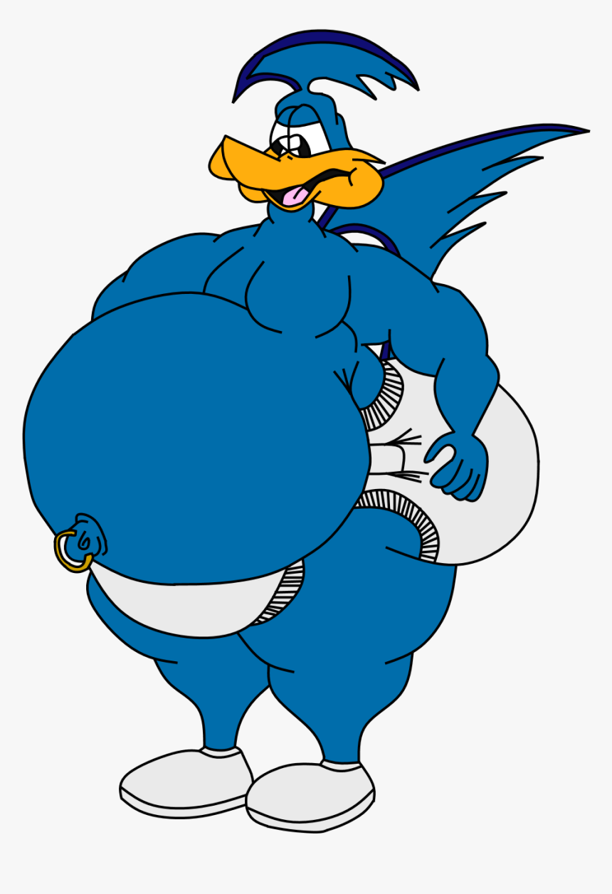Fat Muscled Up Road Runner - Looney Tunes Road Runner Fat, HD Png Download