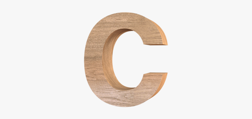 #c #letter #wooden - Plywood, HD Png Download