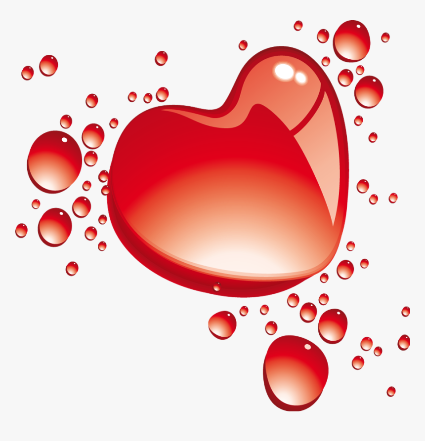 Burlap Heart Clipart Graphic Freeuse Download Heart - Heart Bubbles Clipart, HD Png Download