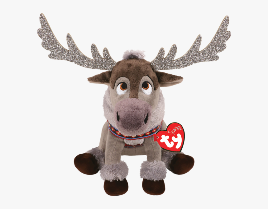 Frozen 2 Sven Reindeer Medium Sparkle Beanie Babies - Sven Frozen Ty, HD Png Download
