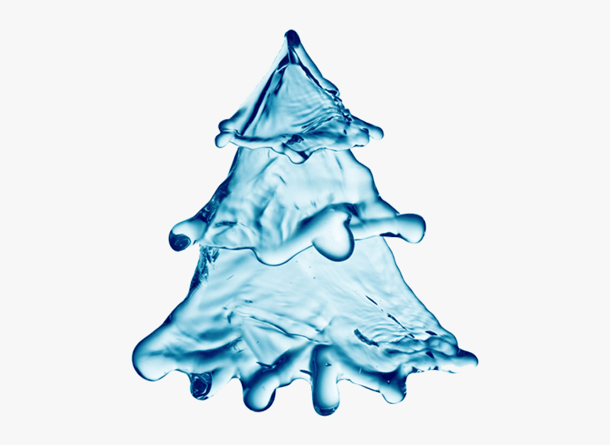 Christmas Tree Made By Water, HD Png Download