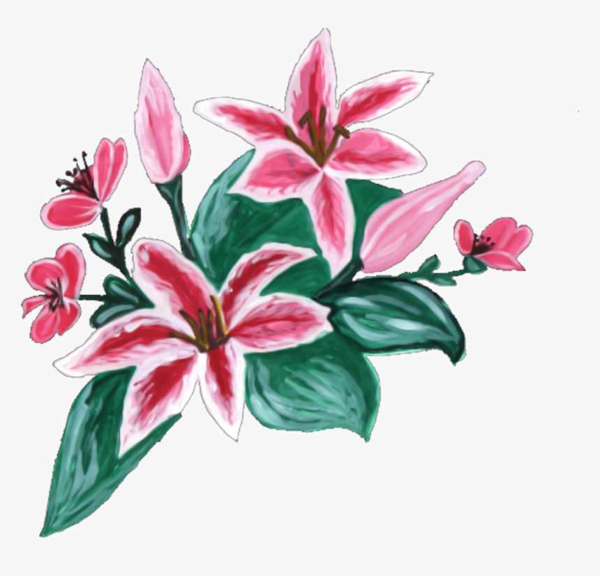 #ftestickers #flowery #springtime #springstickers #springflowers - Stargazer Lily, HD Png Download