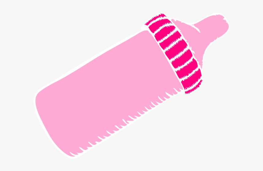 Baby Bottles Clipart - Pink Baby Bottle Clipart, HD Png Download