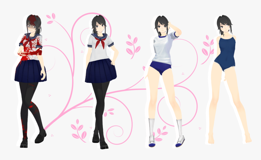 Mmd Model Yandere Simulator, HD Png Download
