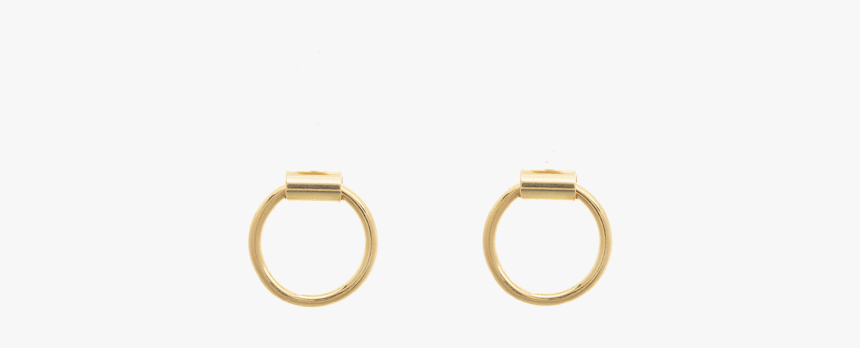 Earrings Kara Gold Pleated - Earrings, HD Png Download