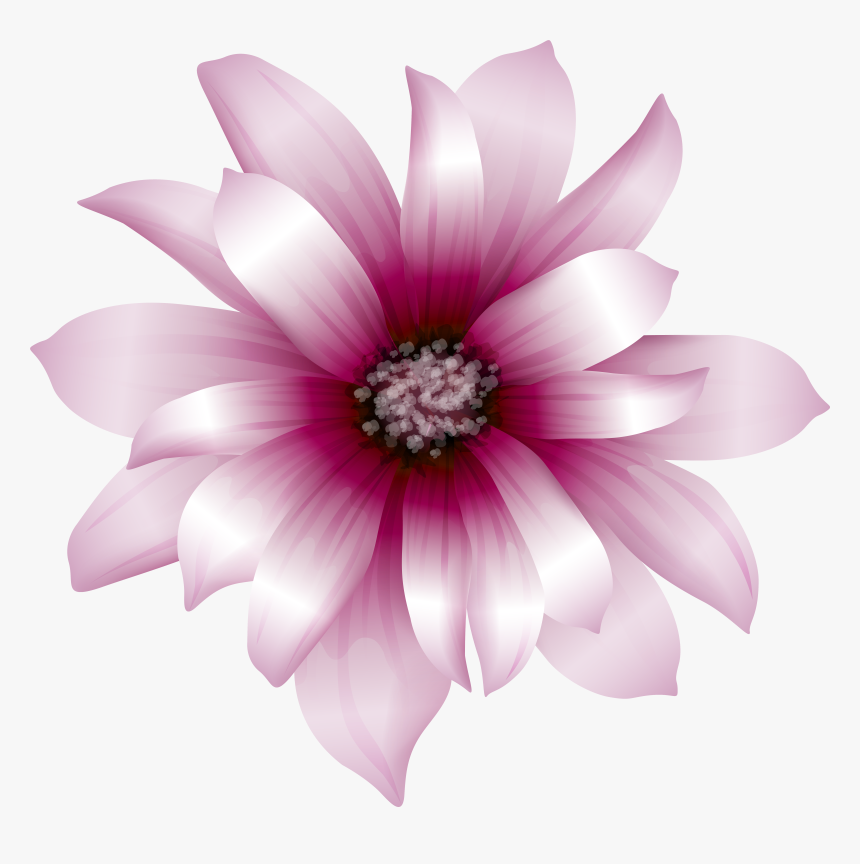 Pink Flowers Clip Art, HD Png Download