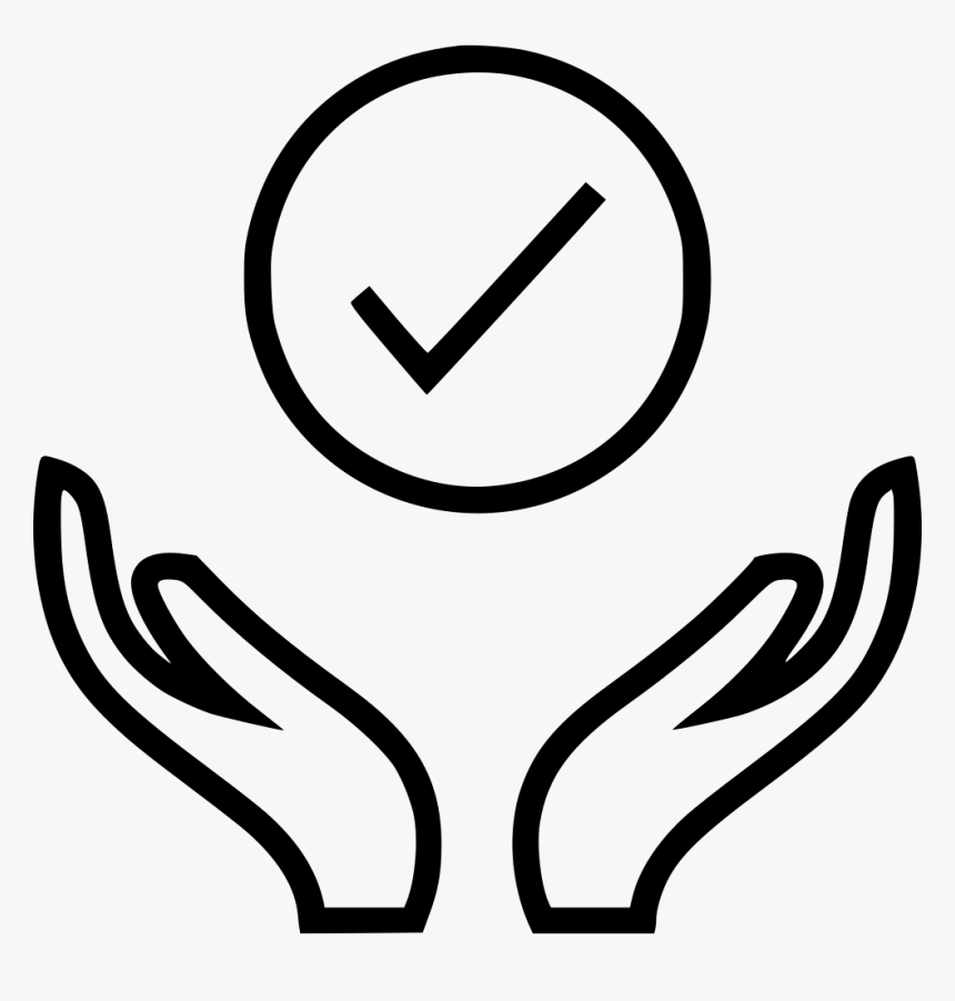 Money Hands Circle Check Mark Comments - Interest Rate Black And White, HD Png Download