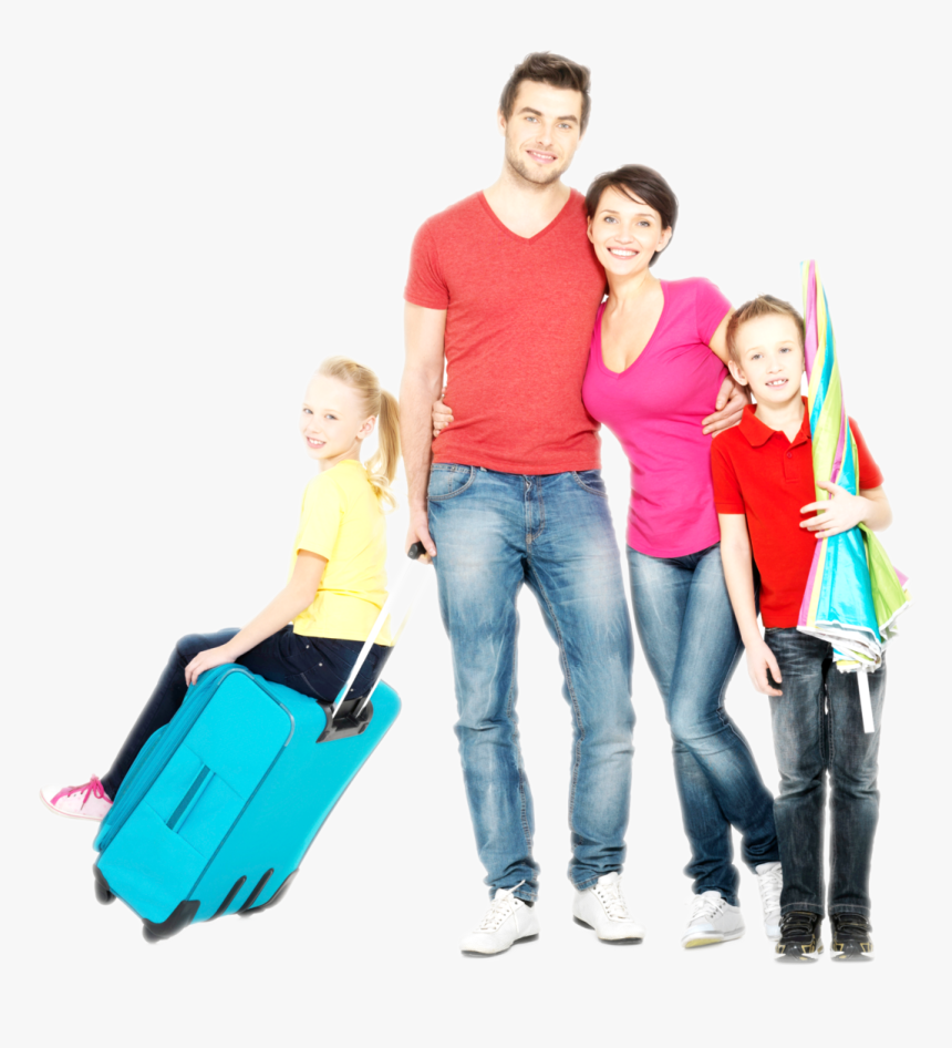 Happy Family Travel Png, Transparent Png