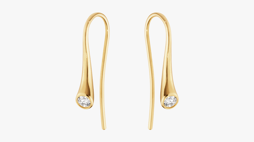 Yellow Gold With Diamonds - Earrings, HD Png Download