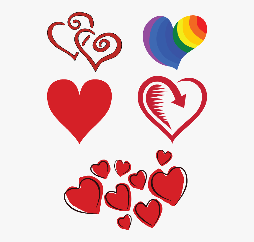 Printable Heart Shapes - Valentine Printable Heart Shape, HD Png Download