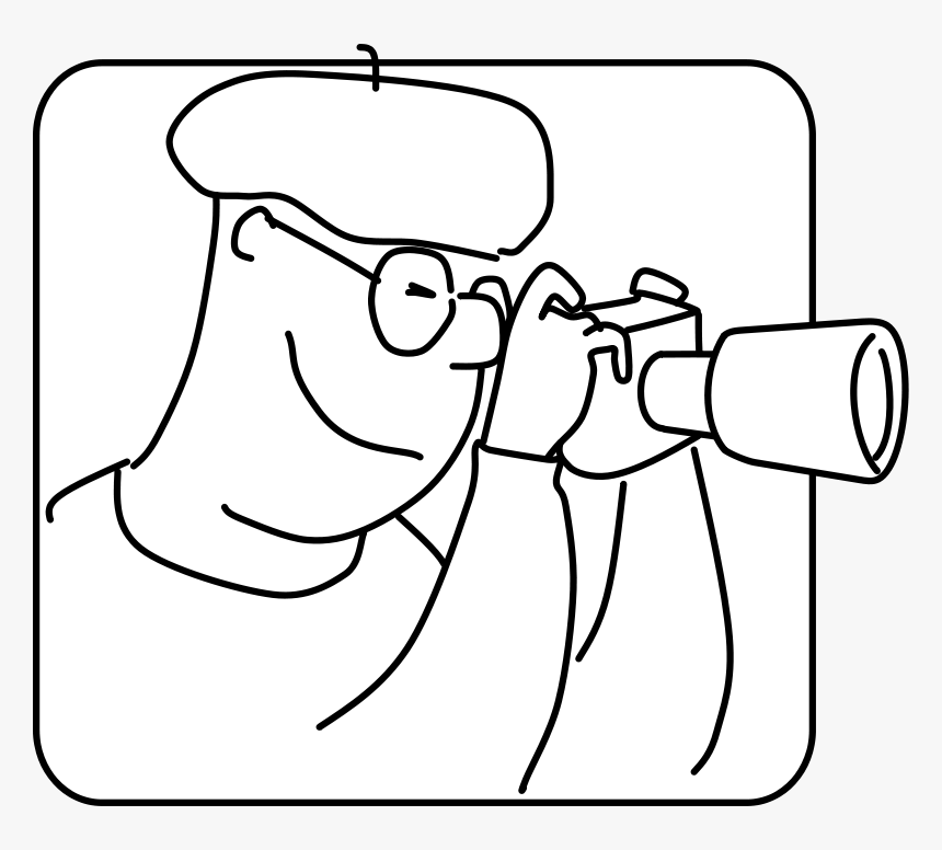 Free Clip Art Stick Figures - رسم رجل يصور, HD Png Download