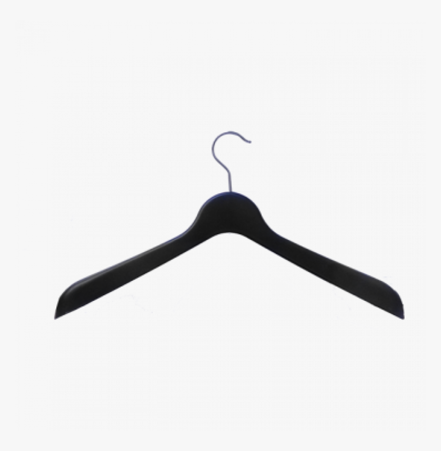 Plastic Coat Hanger Black - Clothes Hanger, HD Png Download