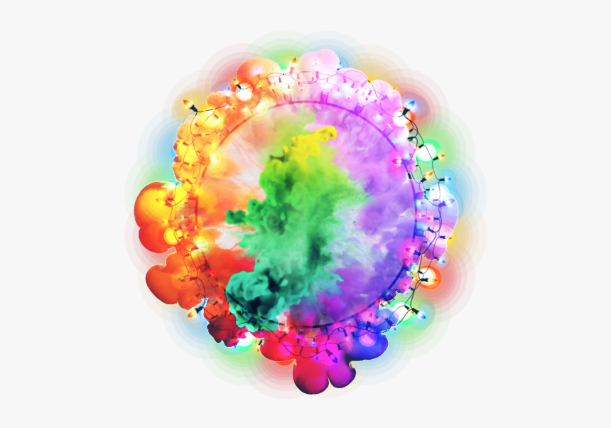 #remixit #smoke #light #colours #colourful #lightsmask - Circle, HD Png Download