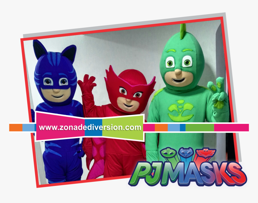 Personajes Pj Maks Fiestas Infantiles Bogota - Cartoon, HD Png Download